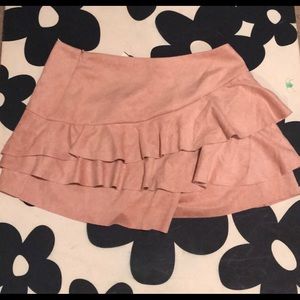 Light pink velvet skirt!